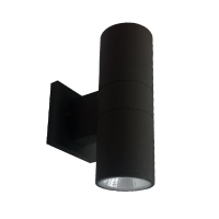 Arani UD-RD-20W-40K-V2 Cylinder LED Up and Down Wall Light in Black