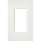 Lutron SC-4-RW Claro & Satin Colors Wallplate in Satin Architectural White