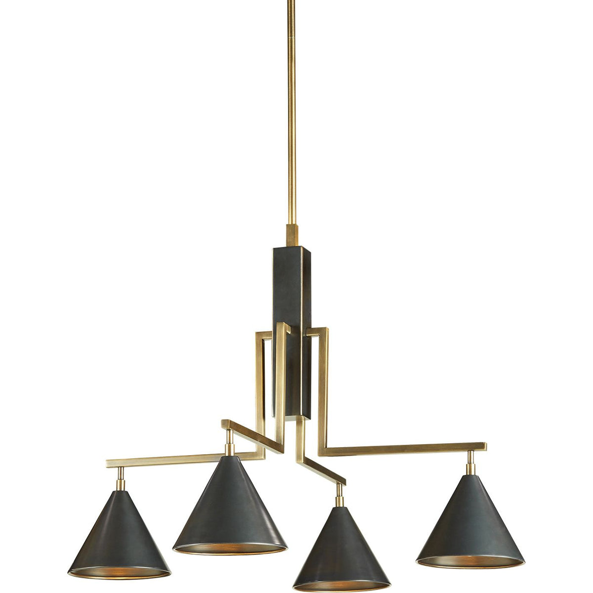 Flow Decor-6044-Table Lamps-Aria-Brass