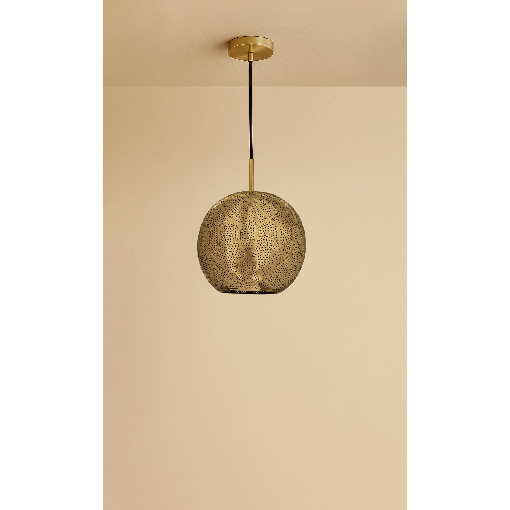 Dounia Home - DH-ARIPENLIG-SM-BRS - Aria Pendant Light - Polished Brass