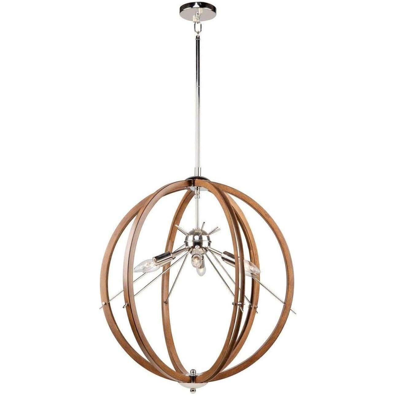 Artcraft Lighting - Abbey Six Light Semi Flush Mount - AC11556PN | Montreal Lighting & Hardware