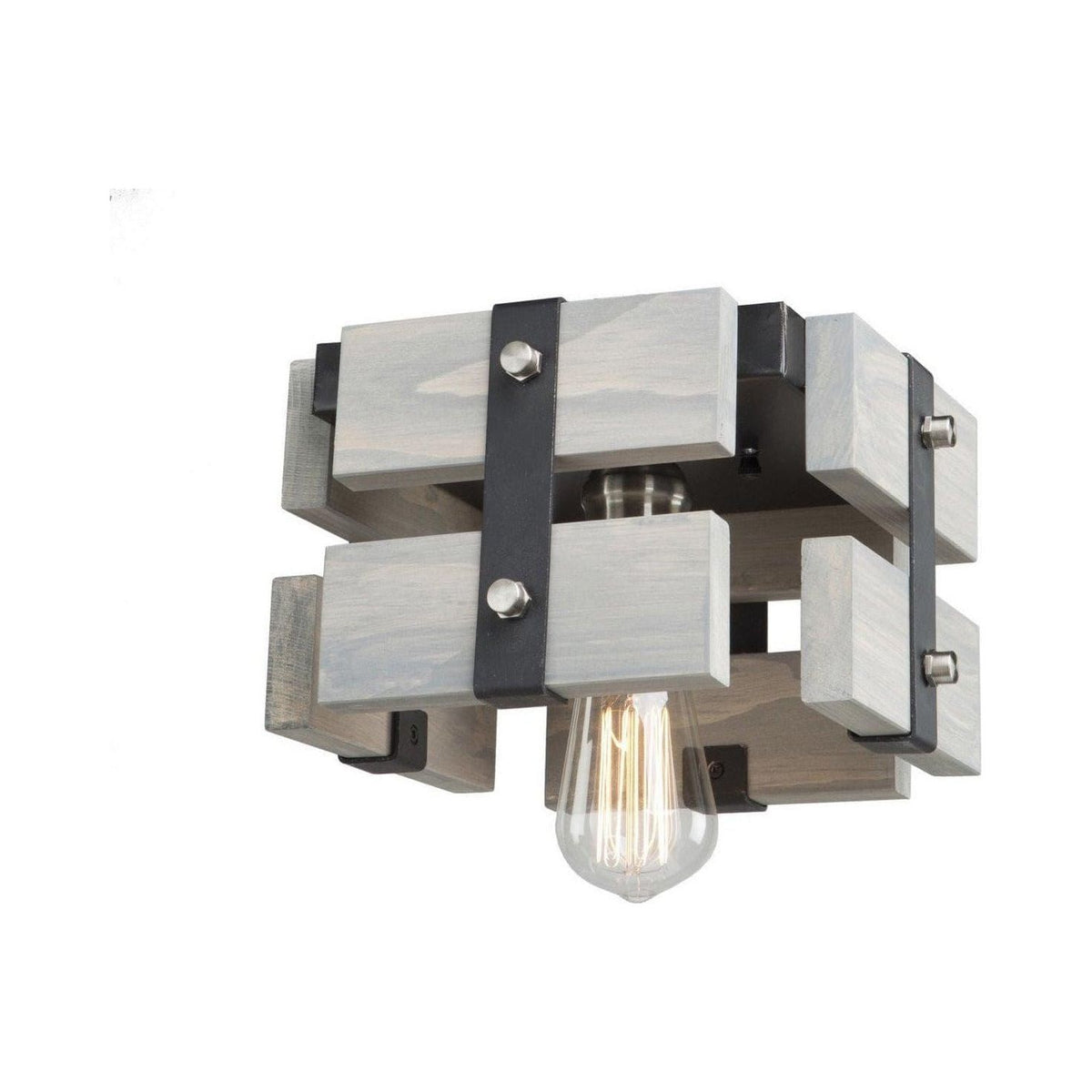 Artcraft Lighting - Barnyard One Light Flush Mount - AC11491BW | Montreal Lighting & Hardware
