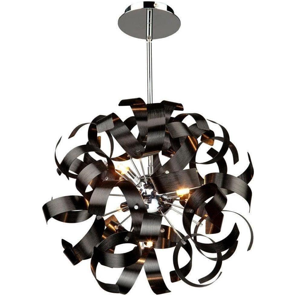Artcraft Lighting - Bel Air Five Light Pendant - AC600BK | Montreal Lighting & Hardware