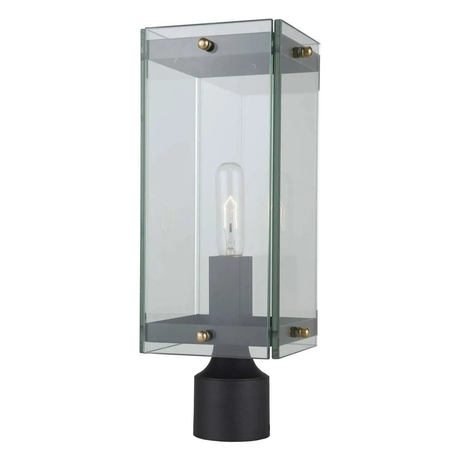 Artcraft Lighting - Bradgate One Light Outdoor Post Mount - AC8133BK | Montreal Lighting & Hardware