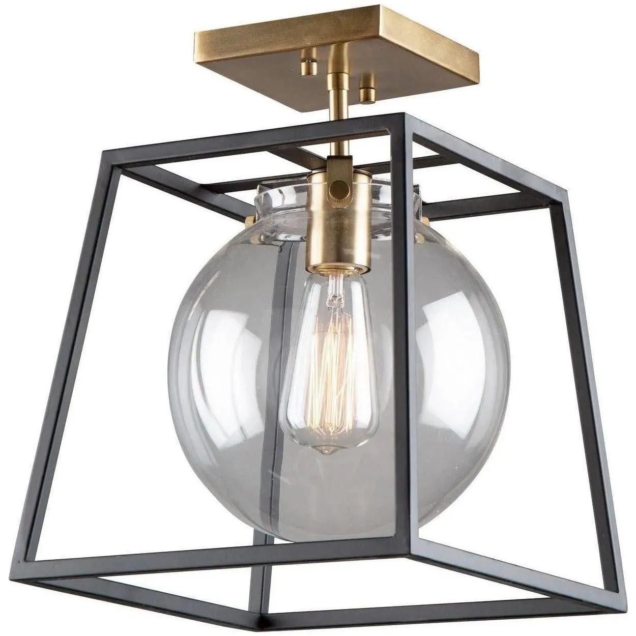 Artcraft Lighting - Bridgetown One Light Semi Flush Mount - AC11600VB | Montreal Lighting & Hardware