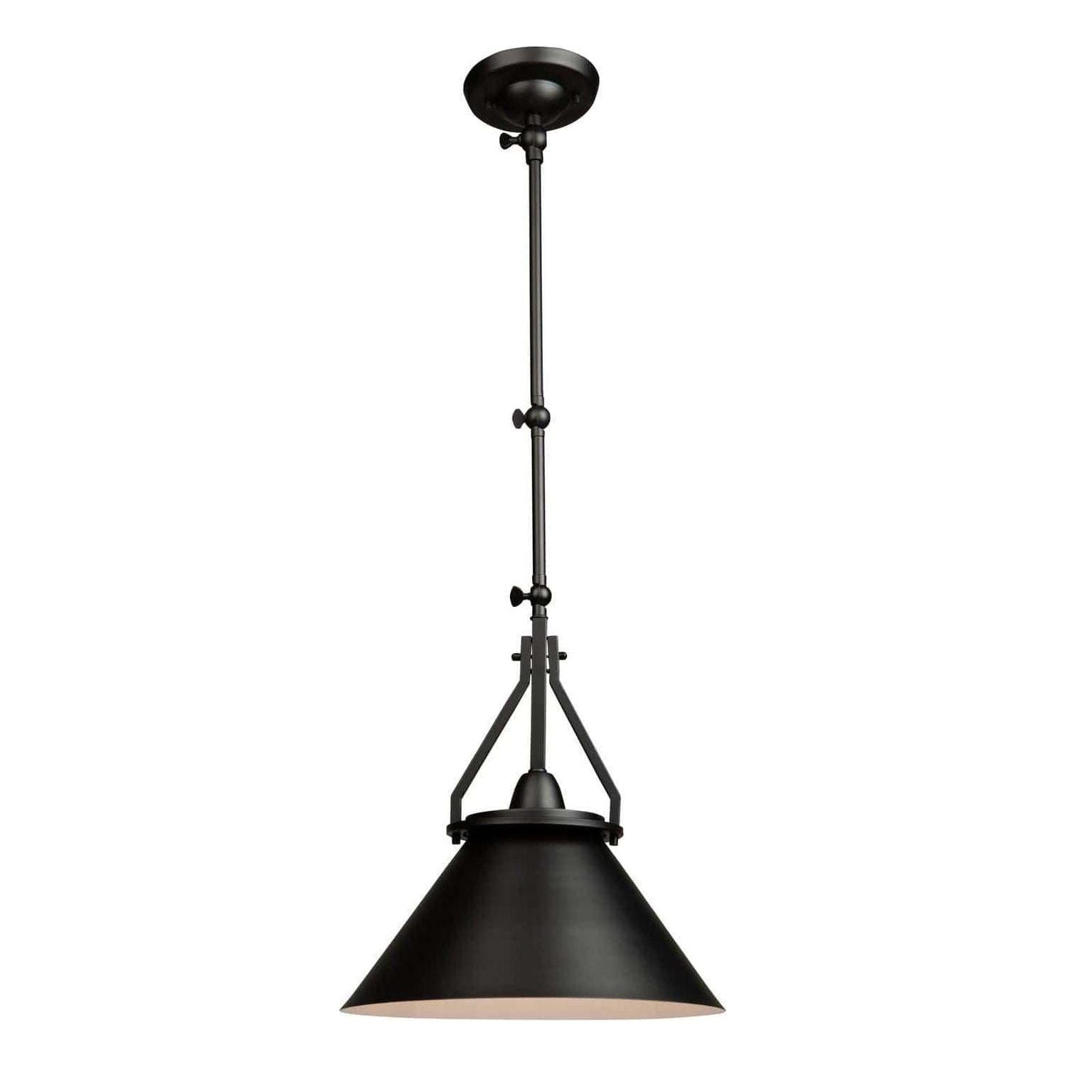 Artcraft Lighting - Brydon Metal Shade Sconce/Pendant - AC11242BK | Montreal Lighting & Hardware