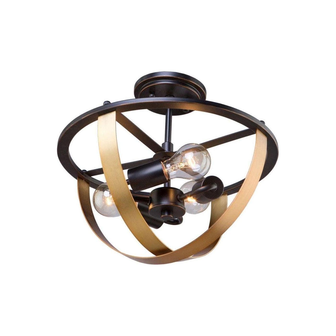 Artcraft Lighting - Capri Three Light Semi Flush Mount - AC11233 | Montreal Lighting & Hardware