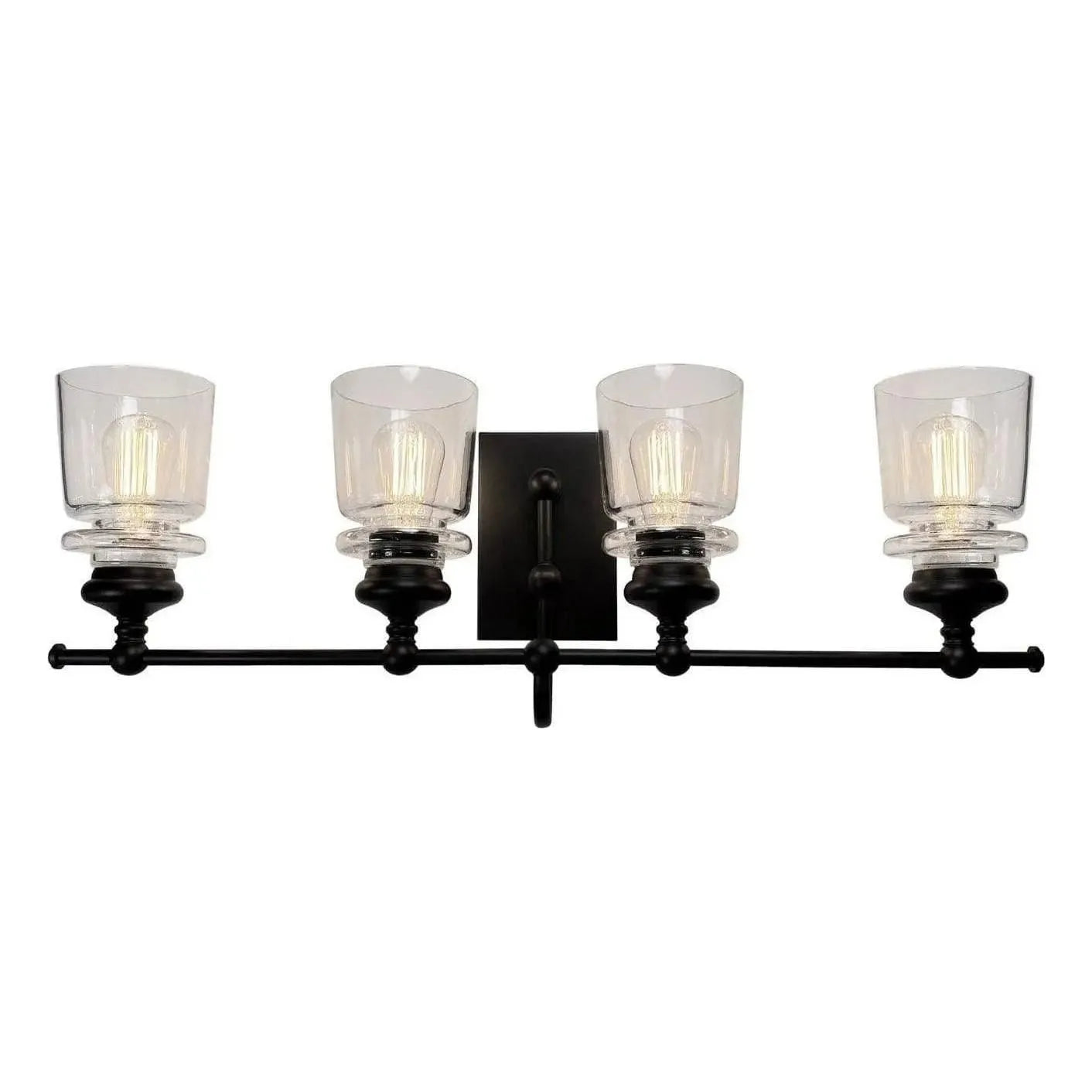 Artcraft Lighting - Castara Four Light Wall Mount - AC11594BK | Montreal Lighting & Hardware