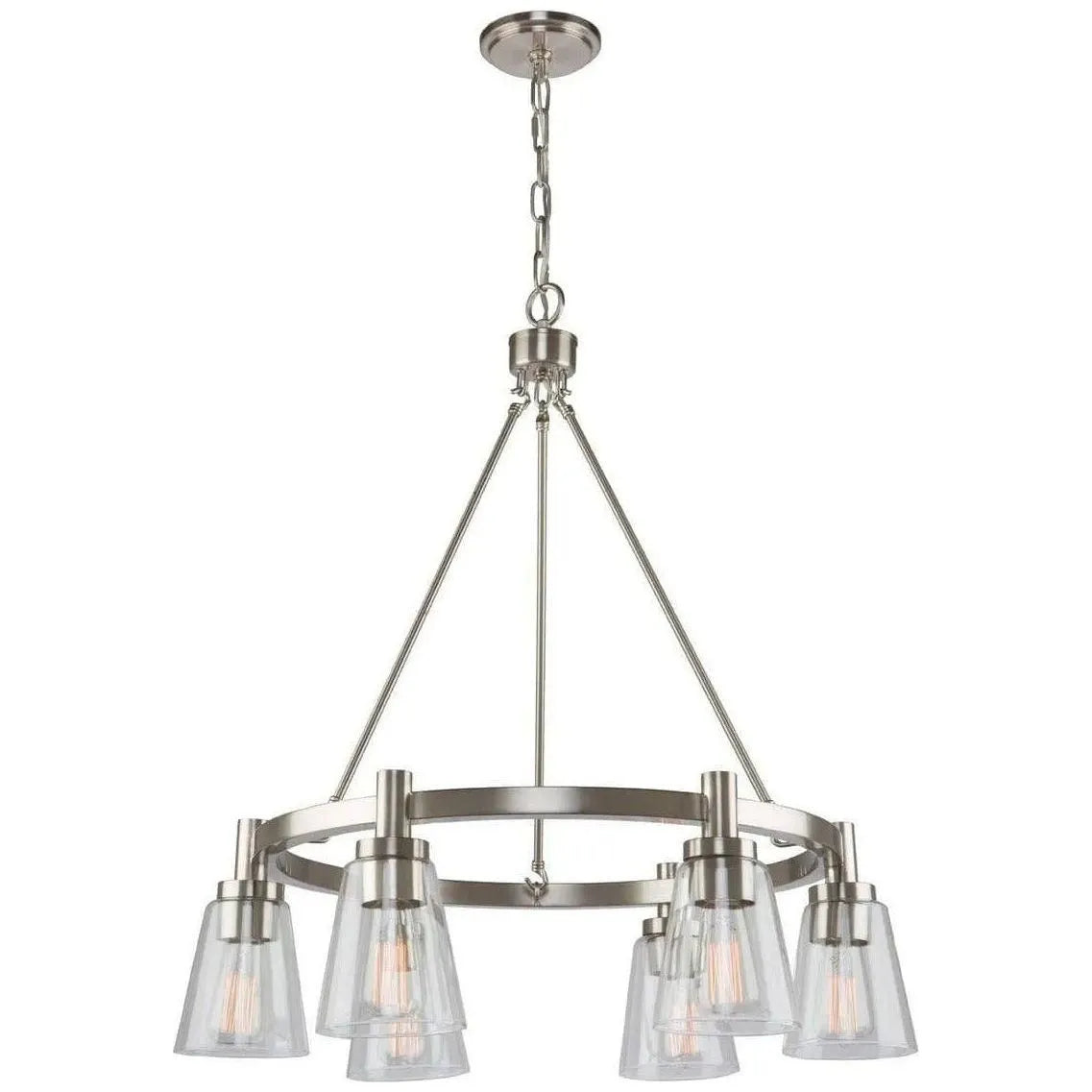 Artcraft Lighting - Clarence Six Light Chandelier - AC10765BN | Montreal Lighting & Hardware