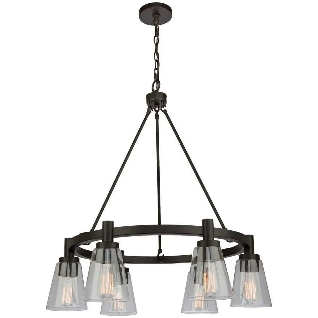 Artcraft Lighting - Clarence Six Light Chandelier - AC10765BN | Montreal Lighting & Hardware