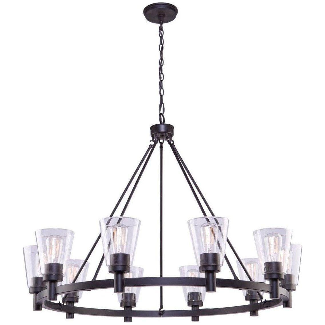 Artcraft Lighting - Clarence Ten Light Chandelier - AC10760OB | Montreal Lighting & Hardware