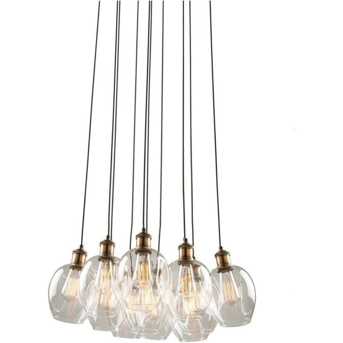 Artcraft Lighting - Clearwater Ten Light Chandelier - AC10731VB | Montreal Lighting & Hardware