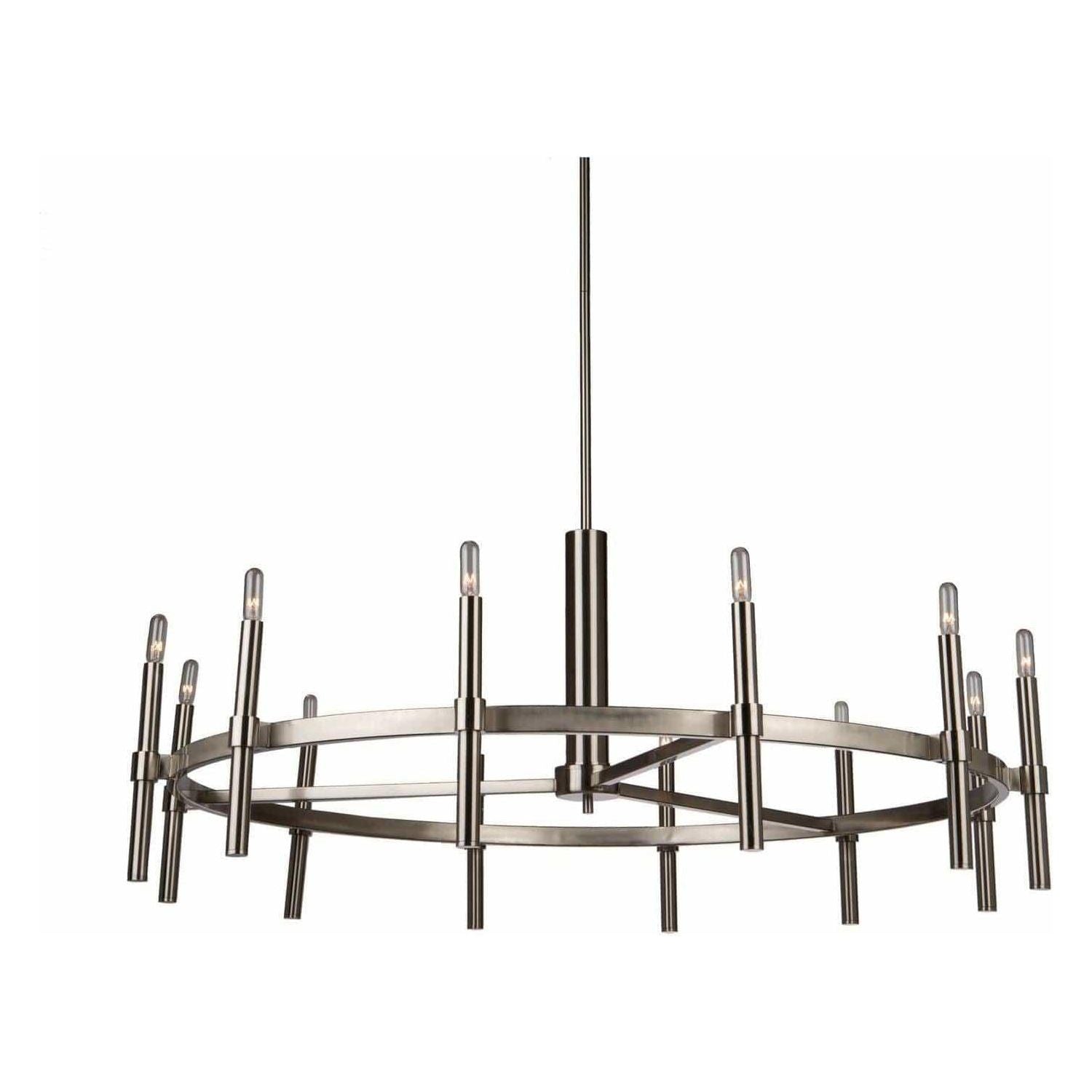 Artcraft Lighting - Encore 12 Light Chandelier - AC10660PN | Montreal Lighting & Hardware