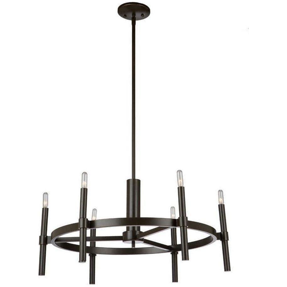 Artcraft Lighting - Encore Six Light Chandelier - AC10666OB | Montreal Lighting & Hardware