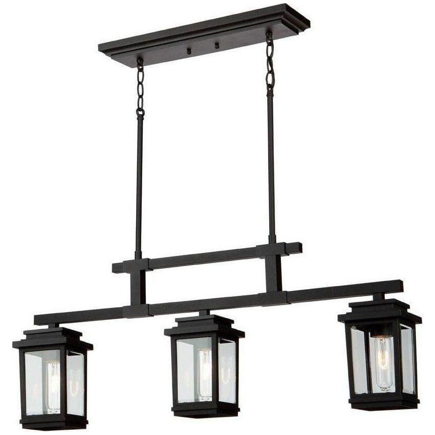 Artcraft Lighting - Freemont Three Light Outdoor Ceiling Mount - AC8197BK | Montreal Lighting & Hardware
