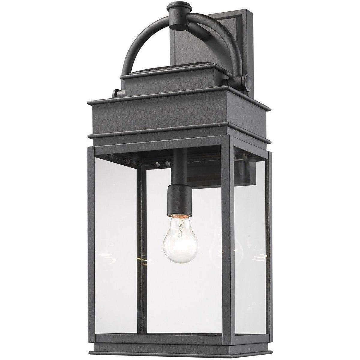 Artcraft Lighting - Fulton One Light Outdoor Wall Mount - AC8240BK | Montreal Lighting & Hardware