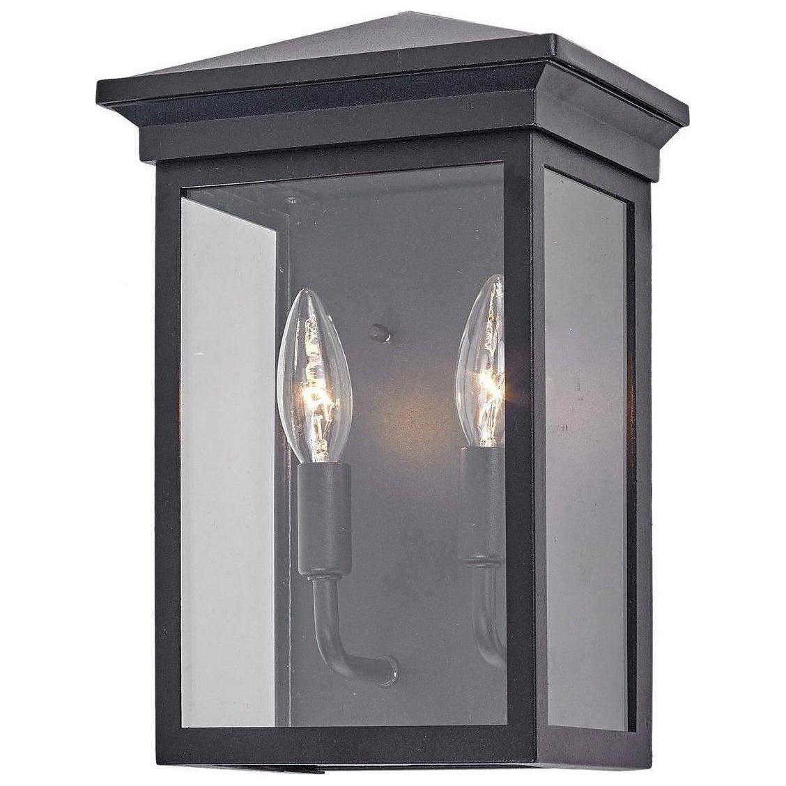 Artcraft Lighting - Gable Two Light Outdoor Wall Mount - AC8161BK | Montreal Lighting & Hardware