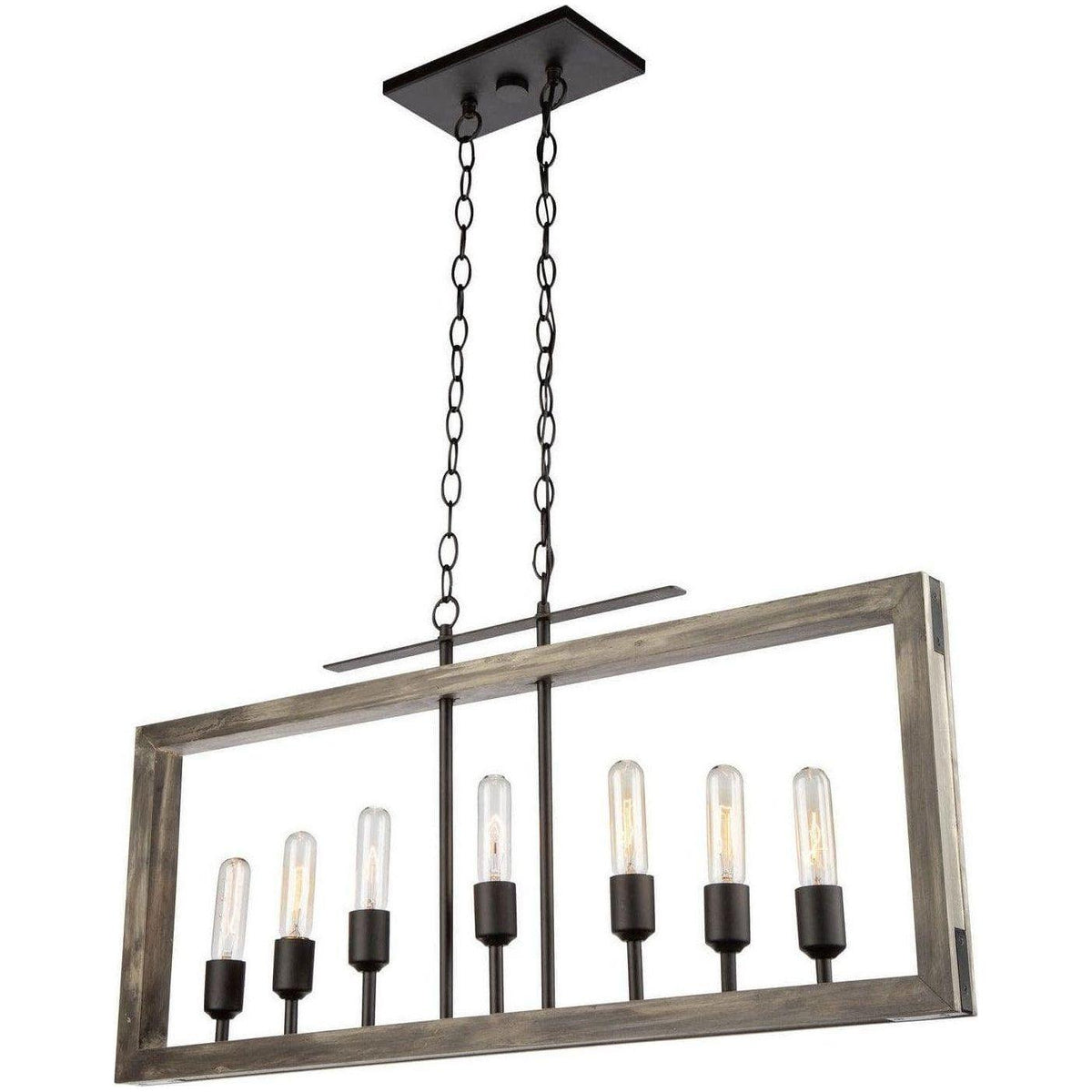 Artcraft Lighting - Gatehouse Seven Light Island Pendant - AC11657BK | Montreal Lighting & Hardware