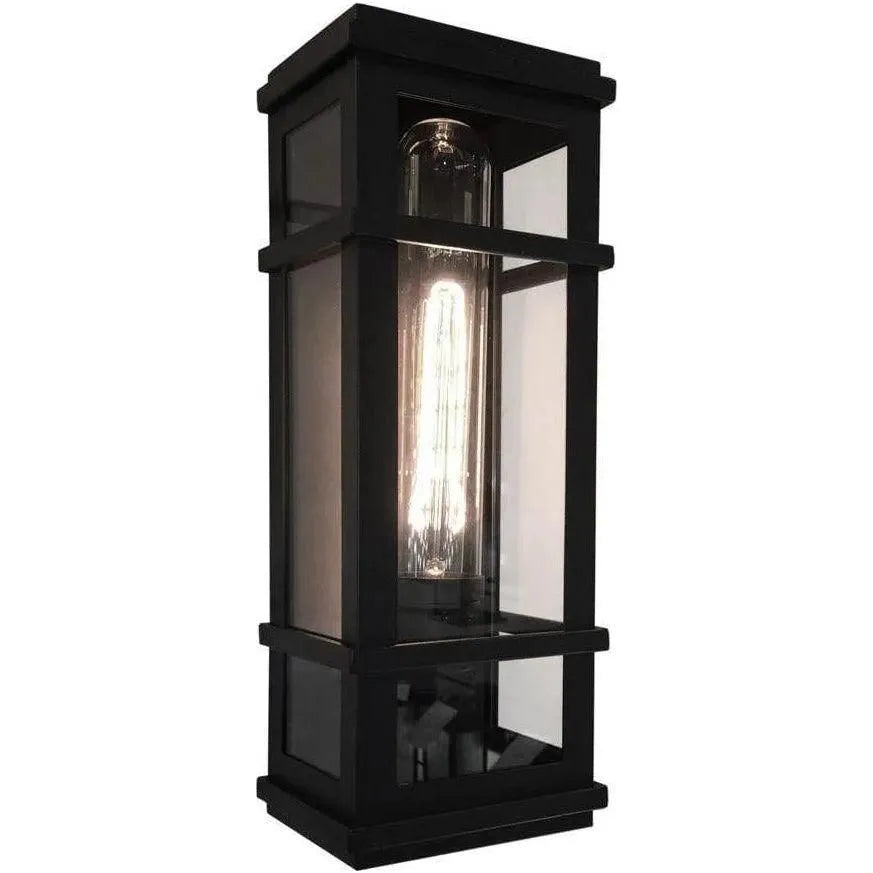 Artcraft Lighting - Granger Square One Light Wall Sconce - SC13111BK | Montreal Lighting & Hardware