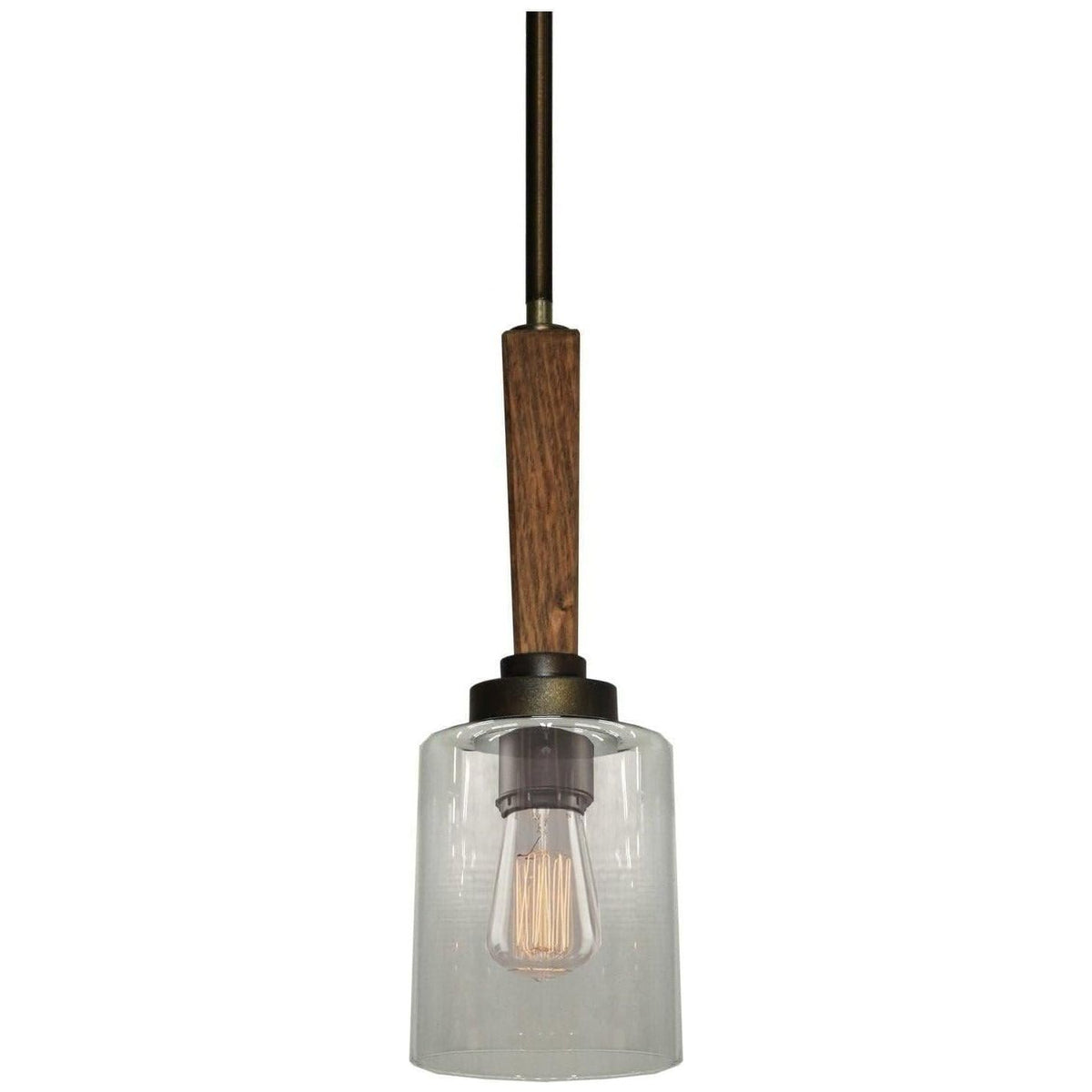 Artcraft Lighting - Legno Rustico One Light Pendant - AC10141BB | Montreal Lighting & Hardware