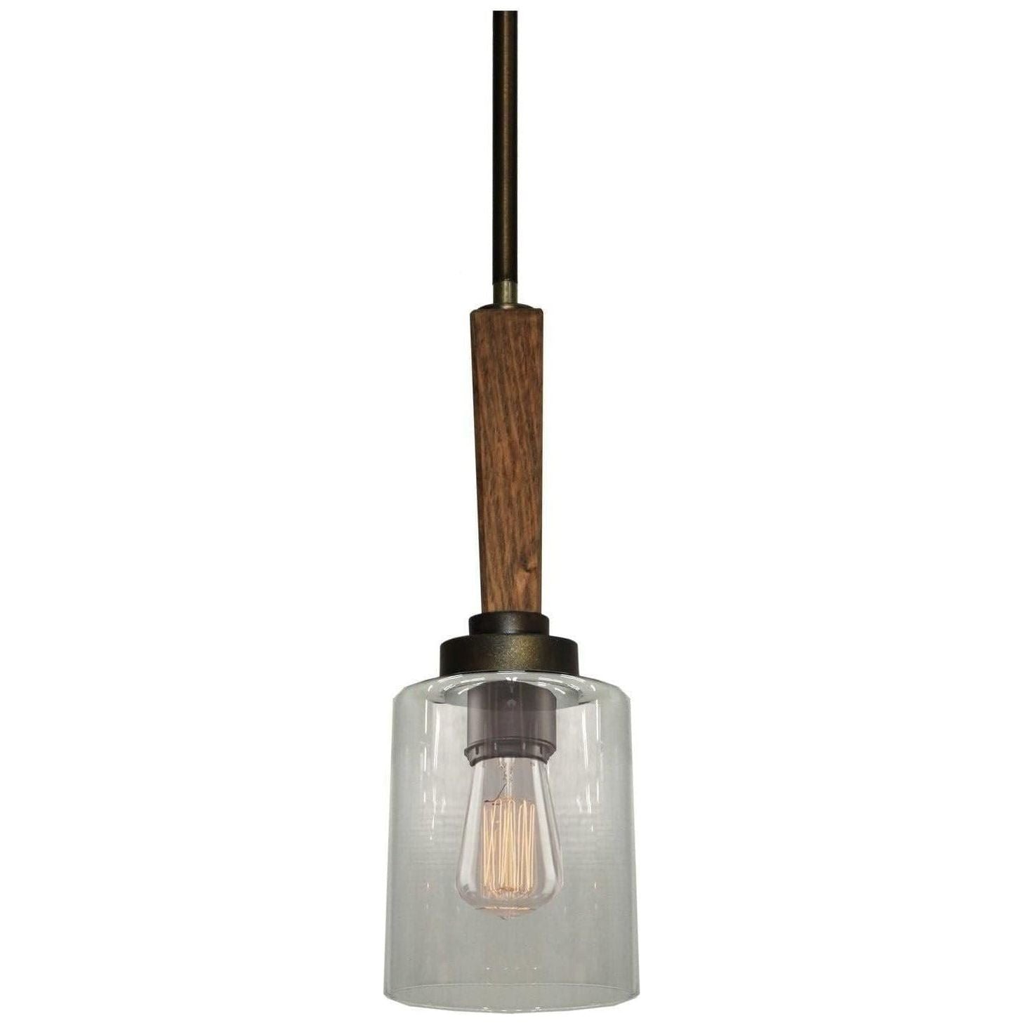 Artcraft Lighting - Legno Rustico One Light Pendant - AC10141BB | Montreal Lighting & Hardware