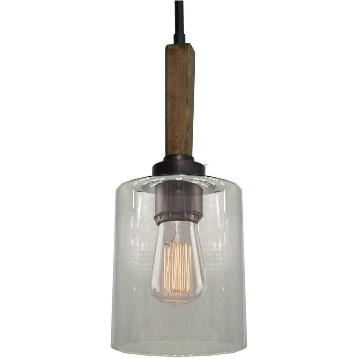 Artcraft Lighting - Legno Rustico One Light Pendant - AC10141BU | Montreal Lighting & Hardware