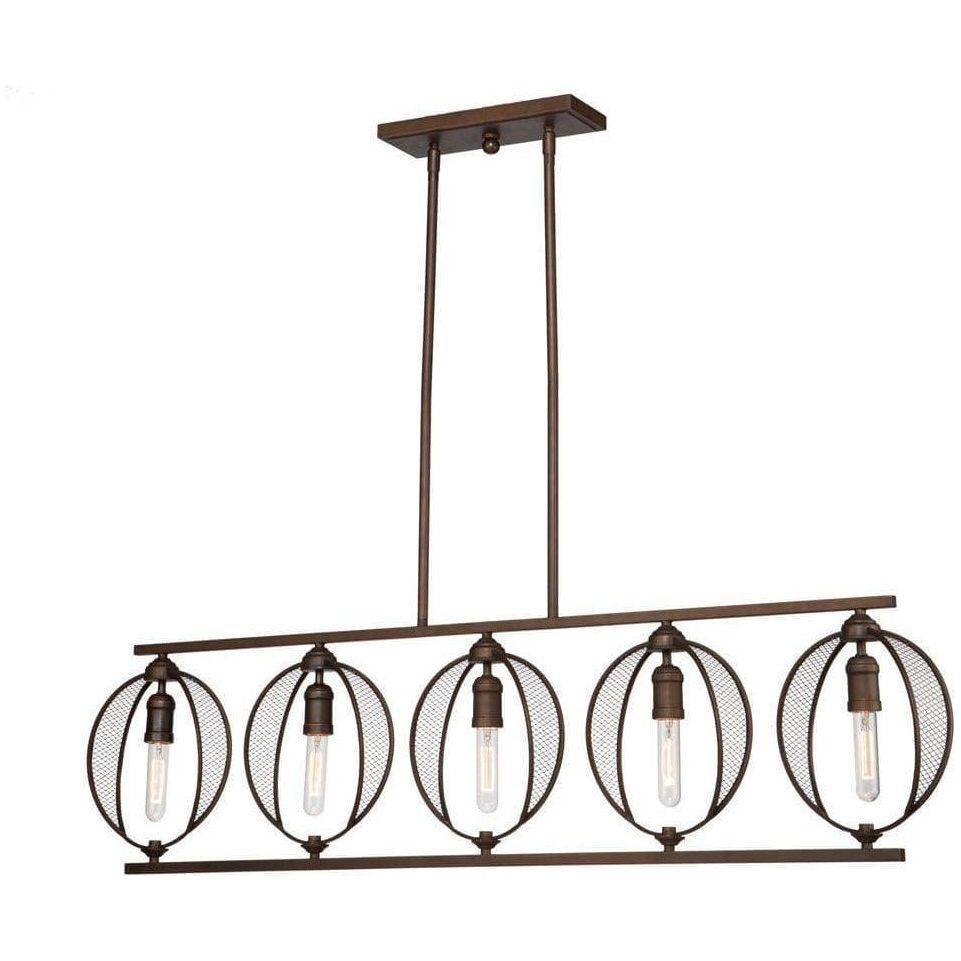 Artcraft Lighting - Linden Five Light Island Pendant - AC10905OB | Montreal Lighting & Hardware