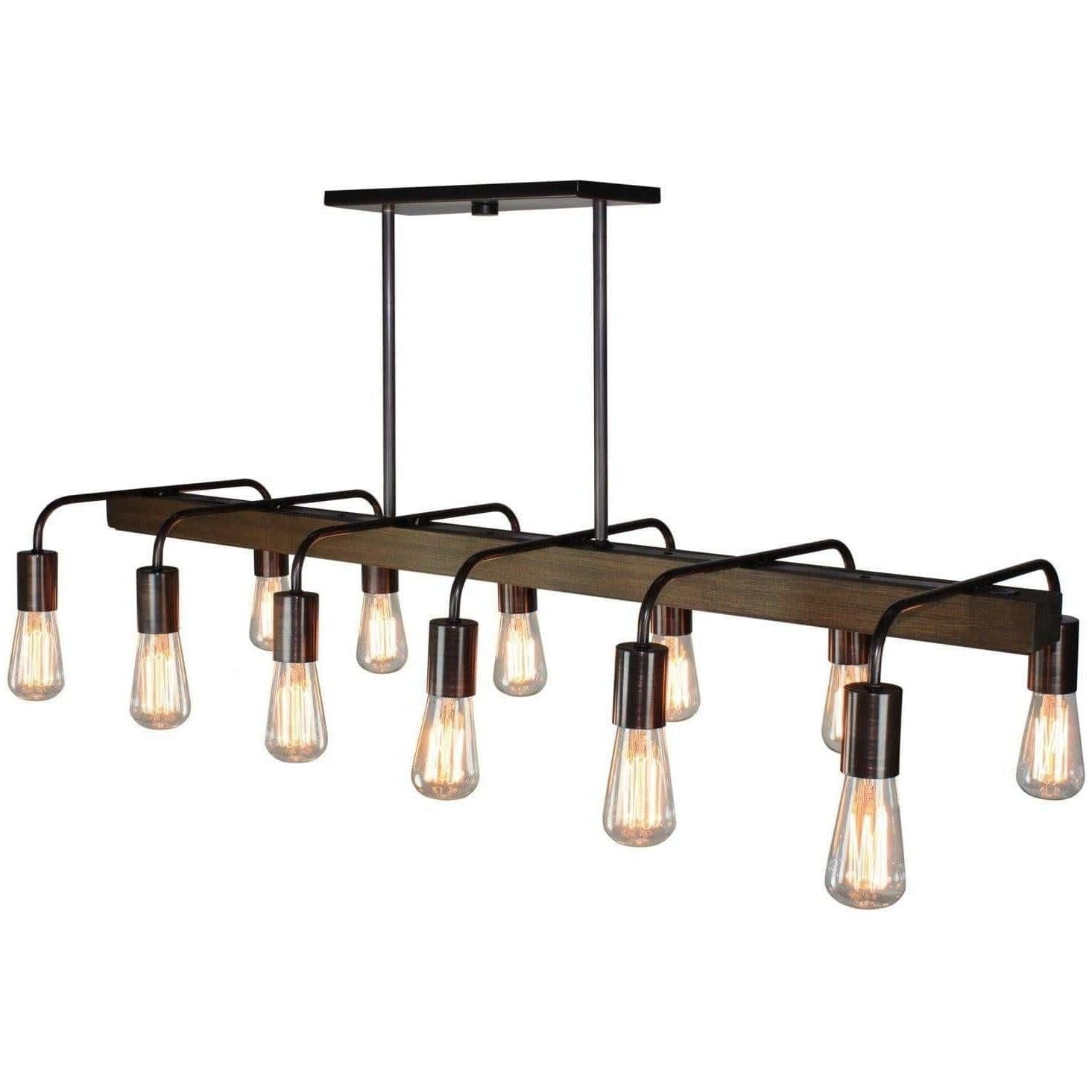 Artcraft Lighting - Lynwood 12 Light Island Pendant - AC10452BN | Montreal Lighting & Hardware