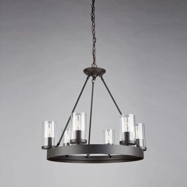 Menlo Park Six Light Suspendu