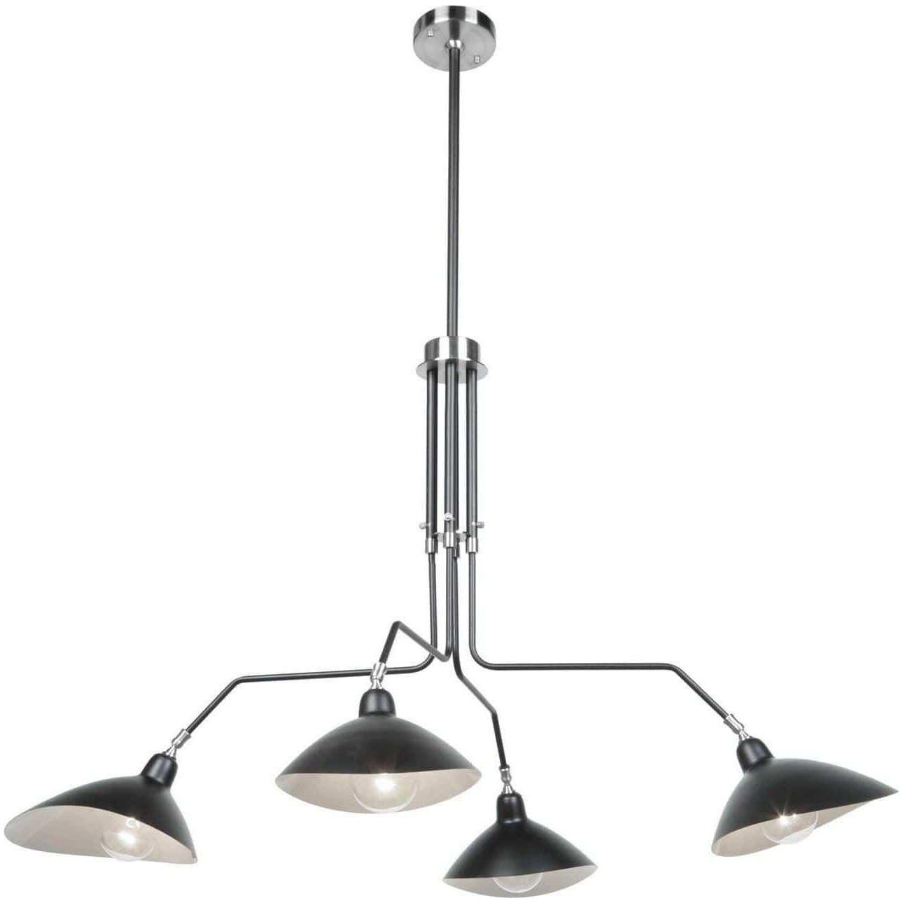 Artcraft Lighting - Nero Four Light Chandelier - AC11214 | Montreal Lighting & Hardware