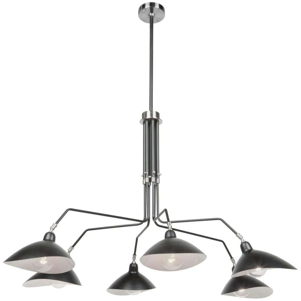 Artcraft Lighting - Nero Six Light Chandelier - AC11216 | Montreal Lighting & Hardware