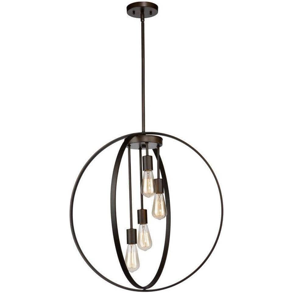 Artcraft Lighting - Newport Four Light Chandelier - AC10884OB | Montreal Lighting & Hardware