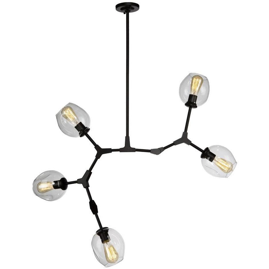 Artcraft Lighting - Organic Five Light Chandelier - JA14025BK | Montreal Lighting & Hardware