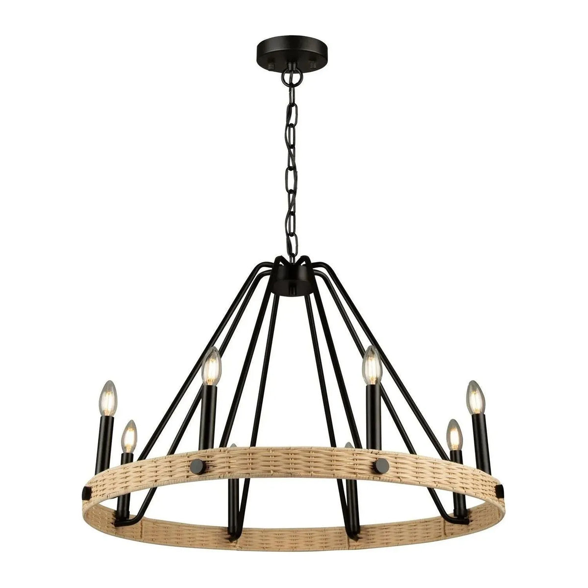 Artcraft Lighting - Perris Chandelier - AC11718BK | Montreal Lighting & Hardware
