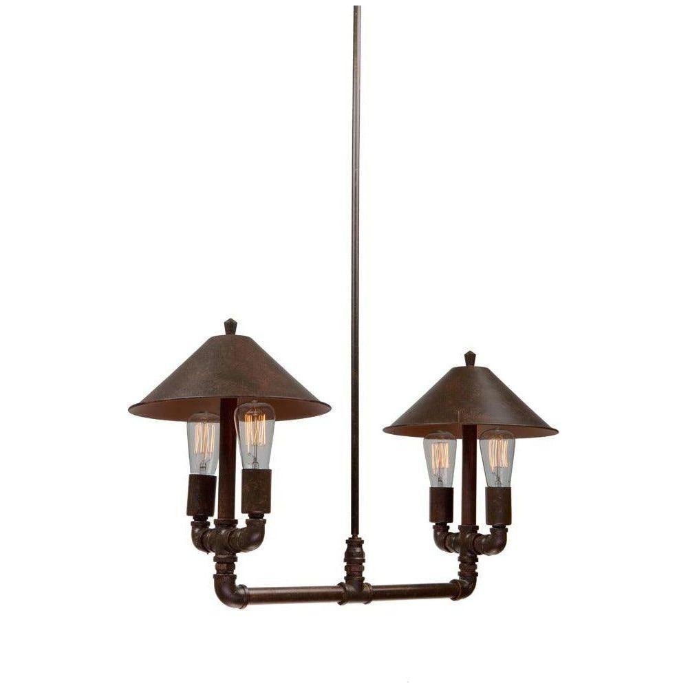 Artcraft Lighting - Revival Four Light Chandelier - AC10644RU | Montreal Lighting & Hardware