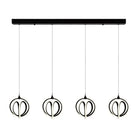 Artcraft Lighting - Rose Collection LED Linear Chandelier - AC6734BK | Montreal Lighting & Hardware