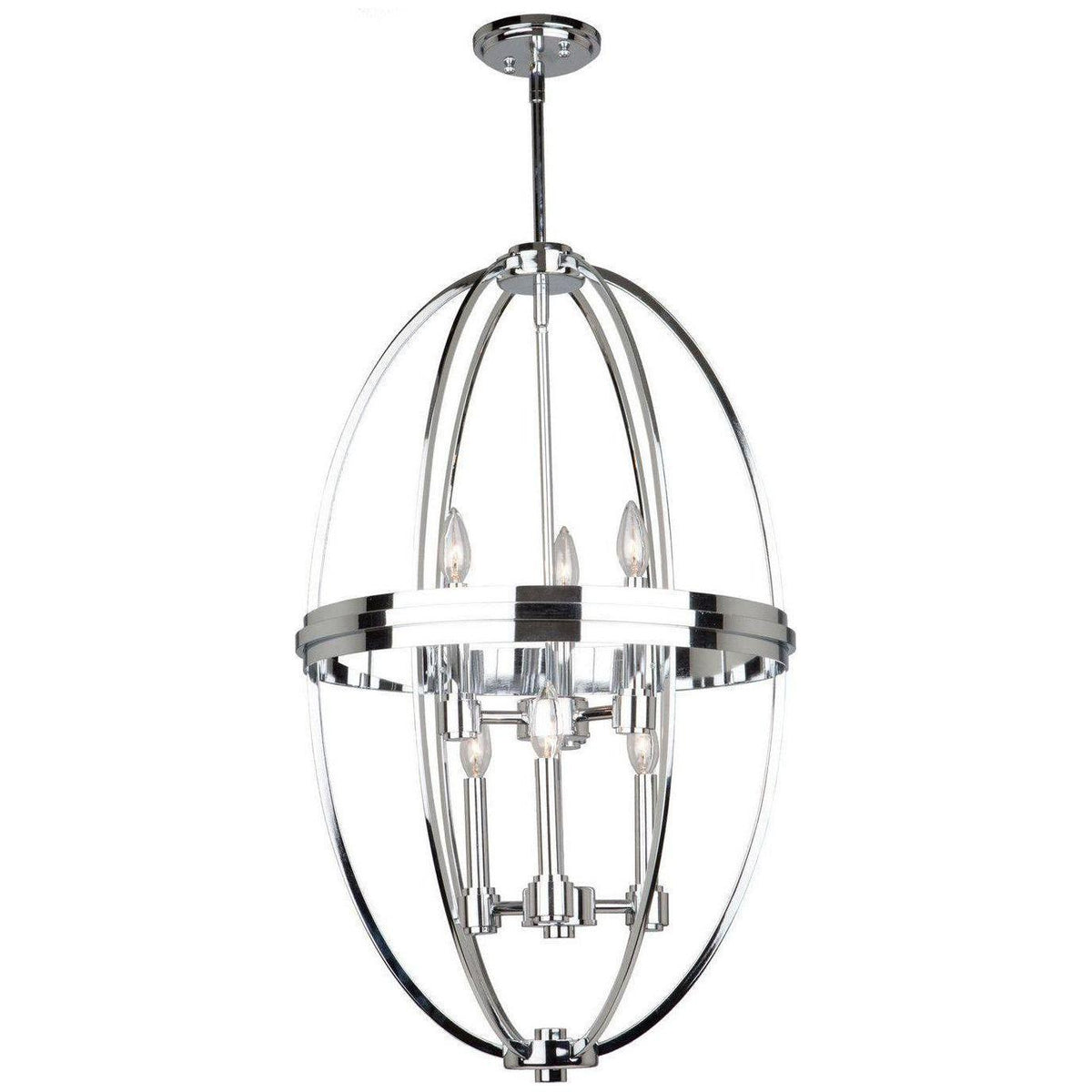 Artcraft Lighting - Roxbury Six Light Chandelier - AC10696CH | Montreal Lighting & Hardware