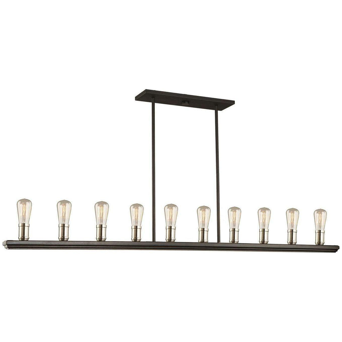 Artcraft Lighting - Sandalwood Ten Light Island Pendant - AC11350BN | Montreal Lighting & Hardware