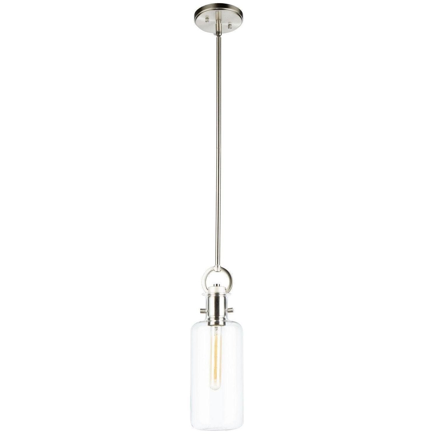 Artcraft Lighting - Single One Light Pendant - AC10121SN | Montreal Lighting & Hardware