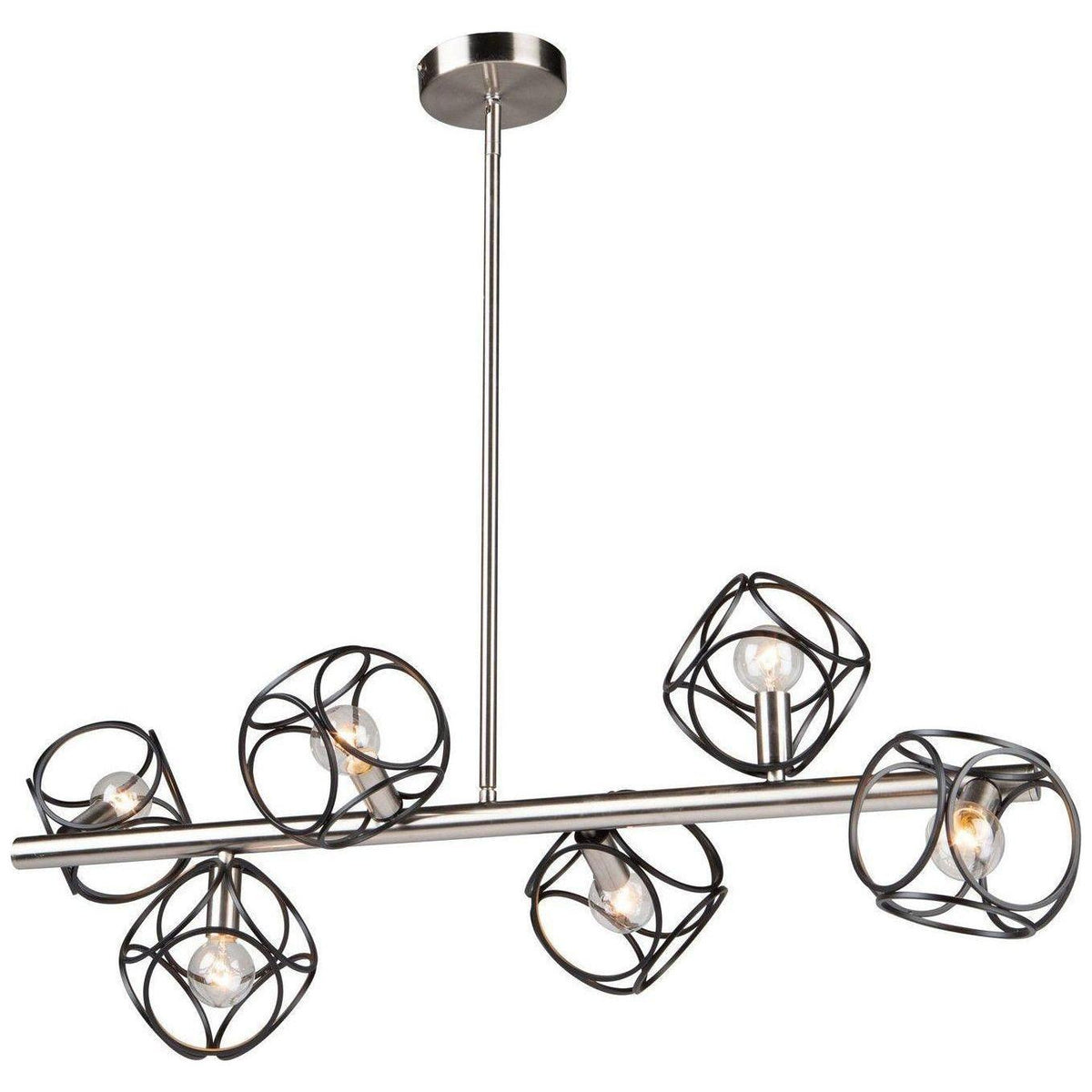 Artcraft Lighting - Sorrento Six Light Island Pendant - AC11567NB | Montreal Lighting & Hardware