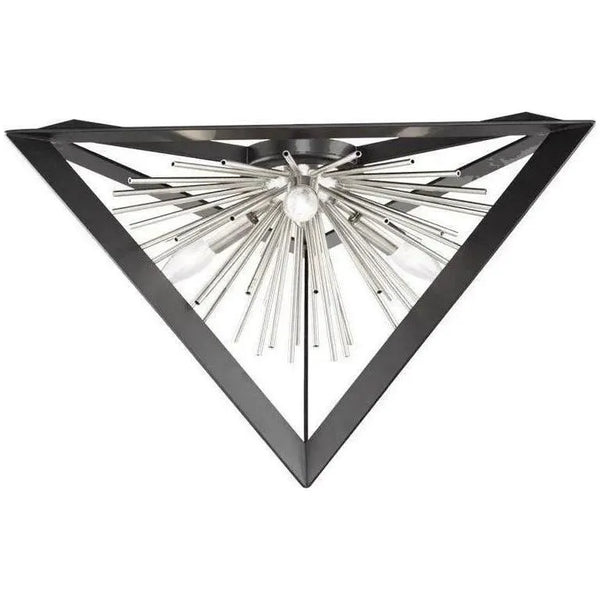 Sunburst Three Light Flush Mount