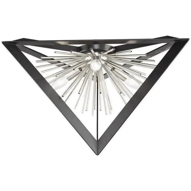 Artcraft Lighting - Sunburst Three Light Flush Mount - AC11442CH | Montreal Lighting & Hardware