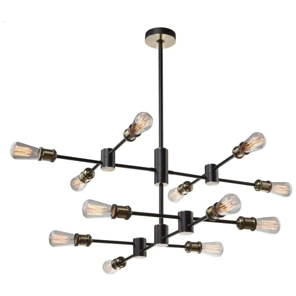Artcraft Lighting - Tribeca 12 Light Chandelier - AC10782BK | Montreal Lighting & Hardware