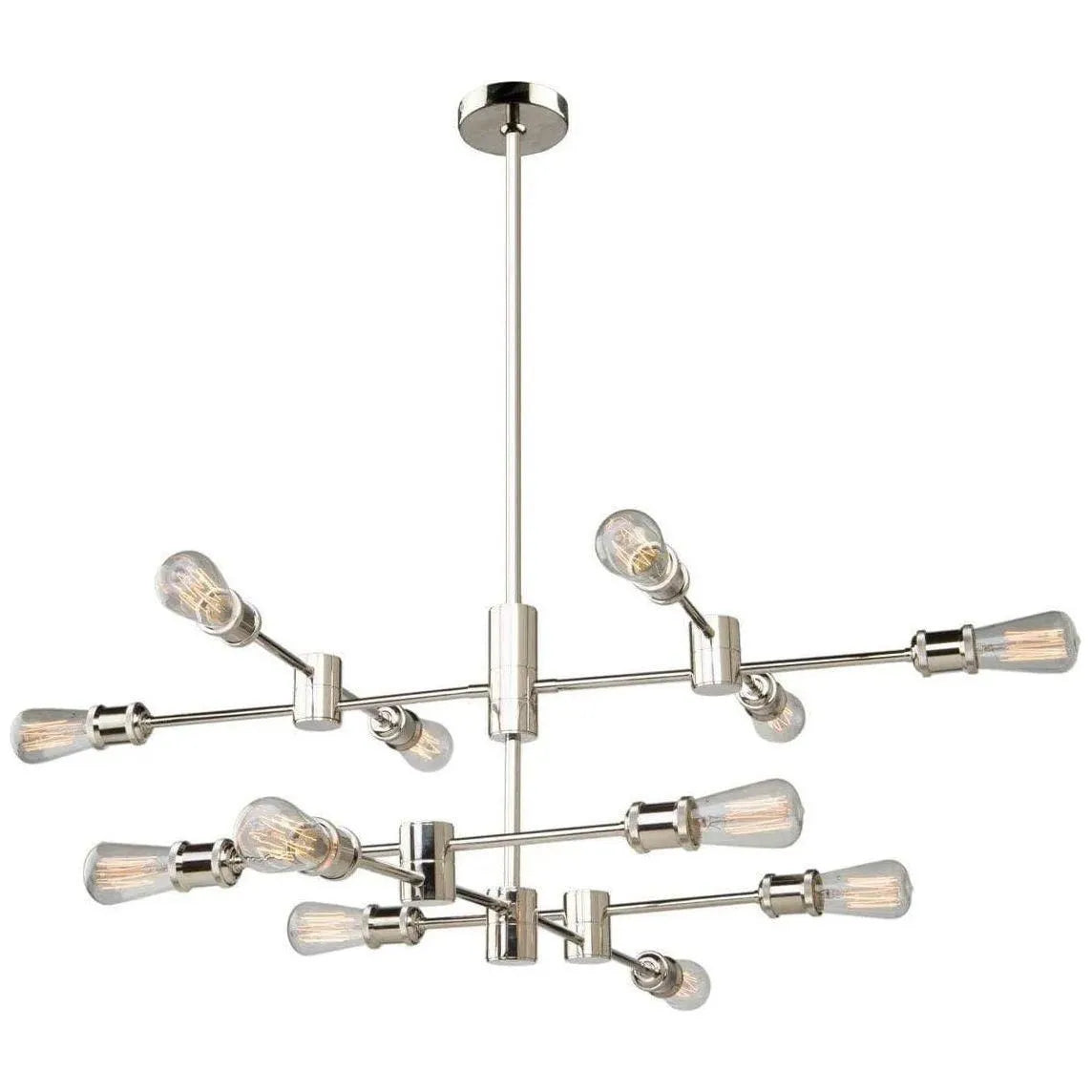 Artcraft Lighting - Tribeca 12 Light Chandelier - AC10782BK | Montreal Lighting & Hardware