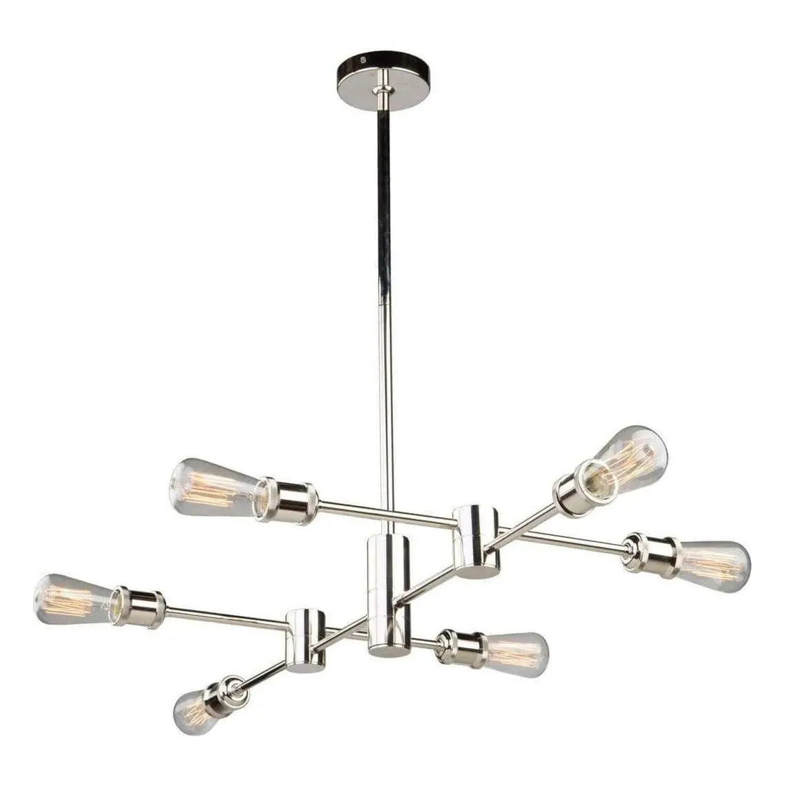 Artcraft Lighting - Tribeca Six Light Chandelier - AC10786BK | Montreal Lighting & Hardware