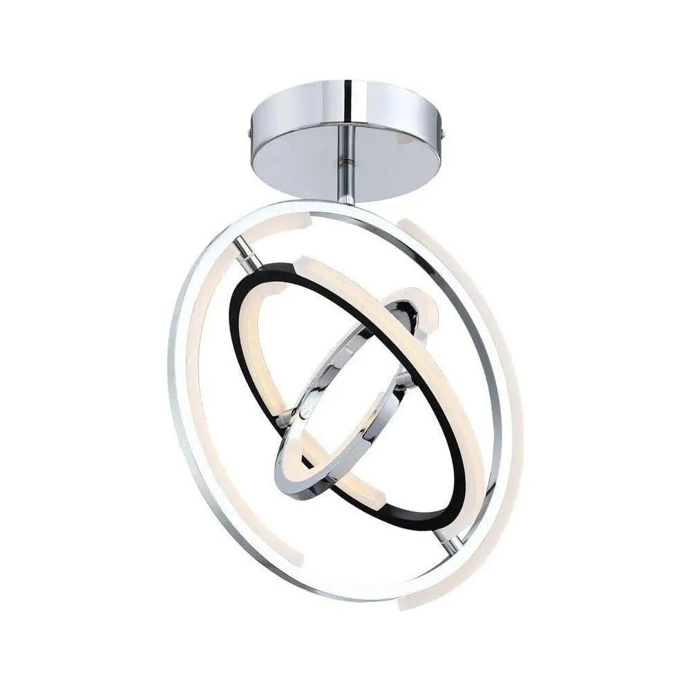 Artcraft Lighting - Trilogy LED Semi Flush Mount - AC6745PN | Montreal Lighting & Hardware