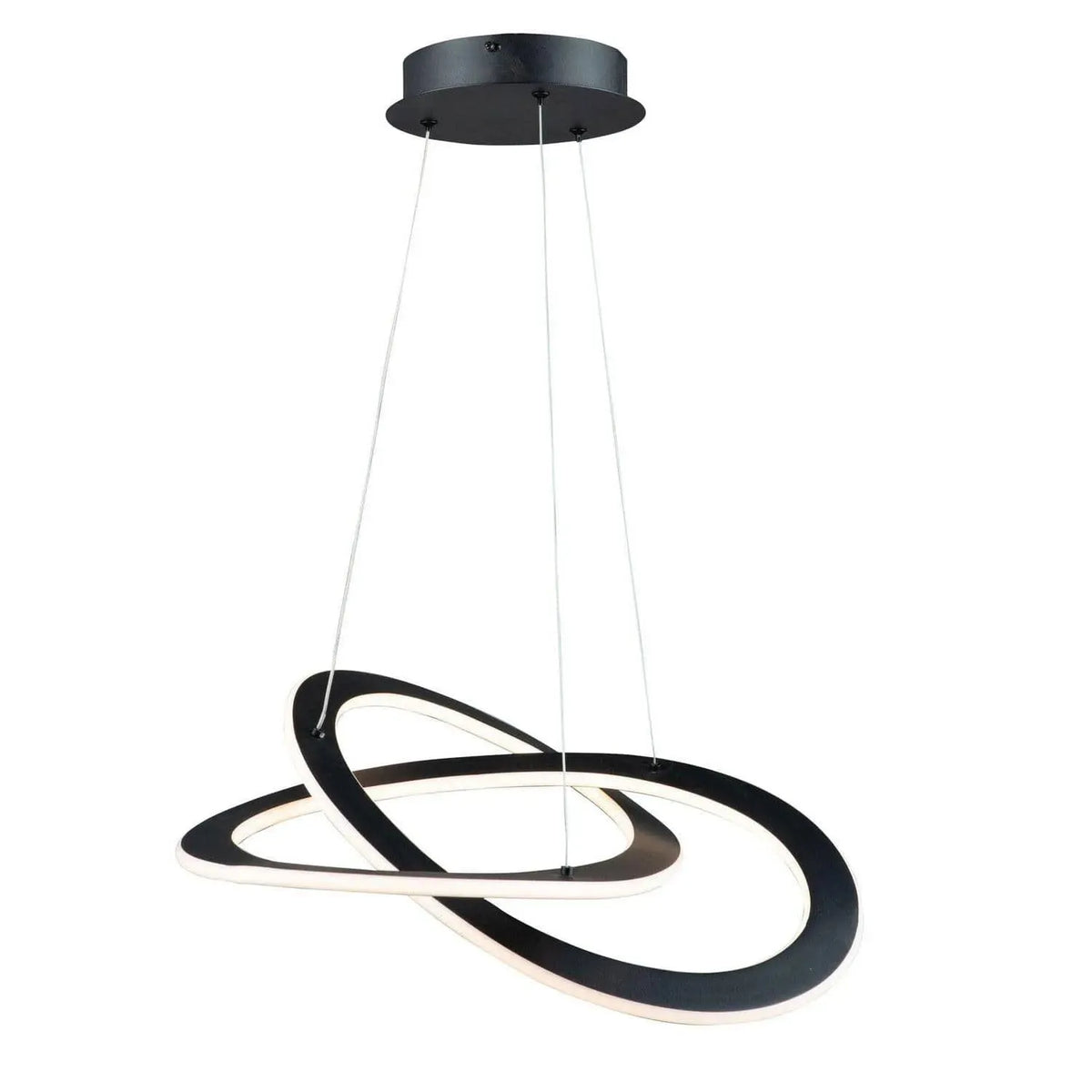 Artcraft Lighting - Wave LED Chandelier - AC7076BK | Montreal Lighting & Hardware