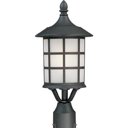 Artcraft Lighting - York Collection One Light Head Post - AC8673BK | Montreal Lighting & Hardware