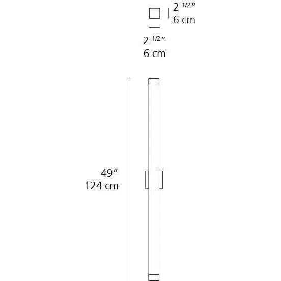 Artemide - 2.5 Square Strip Wall Light - RD902L93006A | Montreal Lighting & Hardware