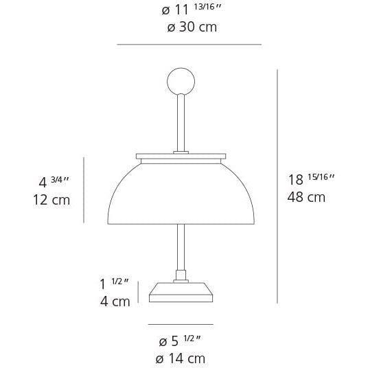 Artemide - Alfa Table Lamp - 0026015A | Montreal Lighting & Hardware